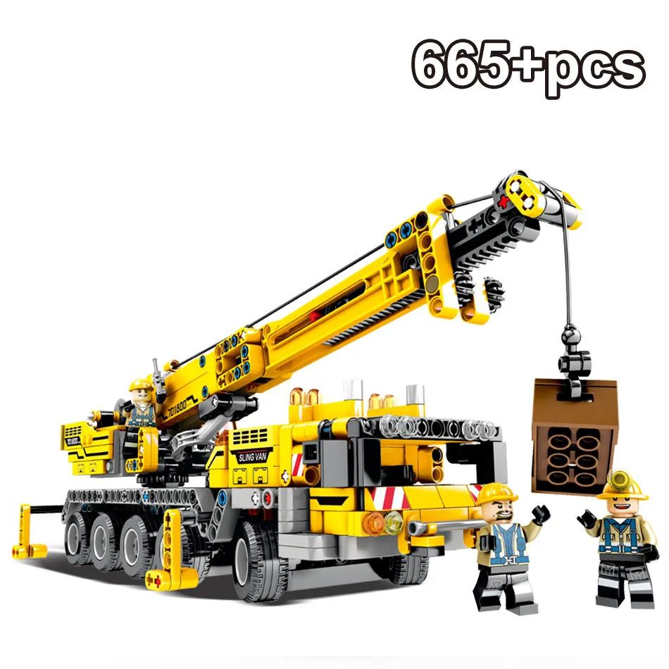 665Pcs Engineering Derrick Car Model Legoinsy Technic Assembled Model Building Blocks Toys For Children Kit DIY Gifts
665Pcs Engineering Derrick Car Model Legoinsy Technic Assembled Model Building Blocks Toys For Children Kit DIY Gifts