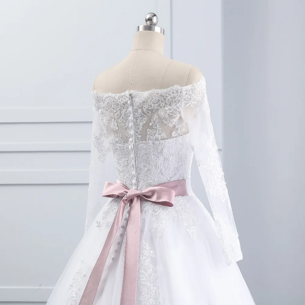 Lover Kiss Wedding Dresses Princess Lace Bridal Bride Gowns with veil robe de mariage Luxury Vintage Long Sleeves off Shoulder 11 Lover Kiss Wedding Dresses Princess Lace Bridal Bride Gowns with veil robe de mariage Luxury Vintage Long Sleeves off Shoulder 11