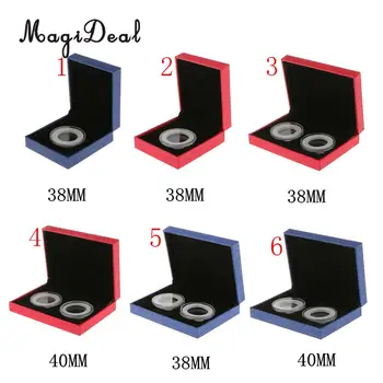 MagiDeal Fancy Single/Double Coin Holder Display for 38MM/40MM Commemorative Coins Gift Box
MagiDeal Fancy Single/Double Coin Holder Display for 38MM/40MM Commemorative Coins Gift Box