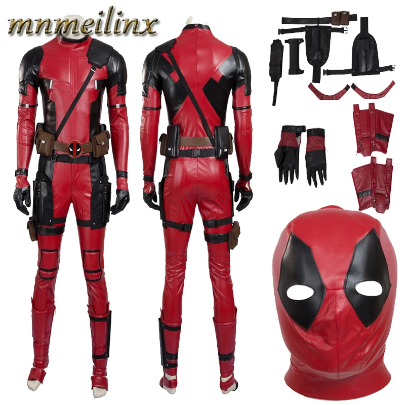 Hot Sales X-Men Deadpool Mutants Wade Cosplay Costume Full Set Mask Any Size Superhero Suit Halloween Outfit Custom Made 
Hot Sales X-Men Deadpool Mutants Wade Cosplay Costume Full Set Mask Any Size Superhero Suit Halloween Outfit Custom Made