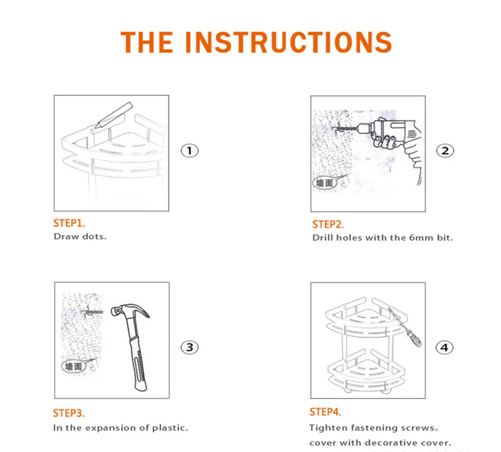 Generic Triangle Shower Corner Bathroom Shelf Storage Basket Holder