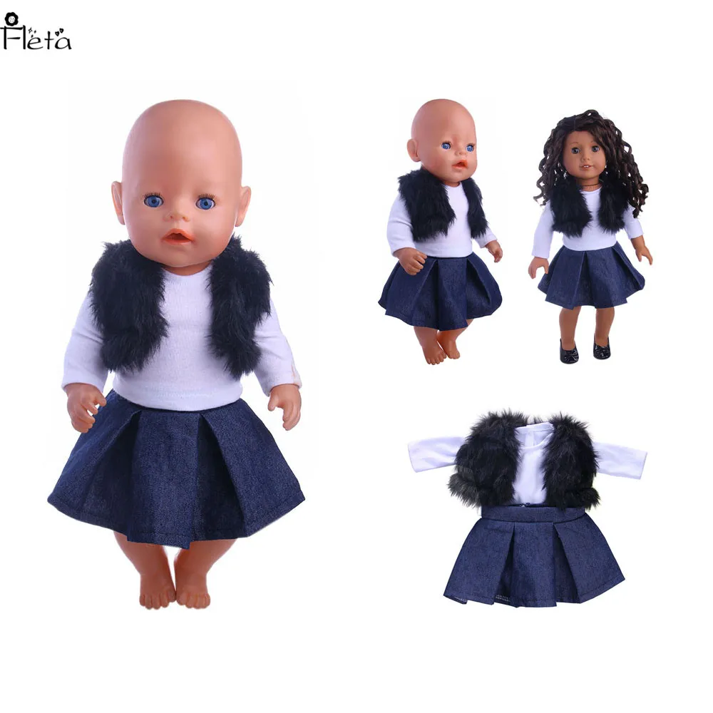 Fleta New White &Black 3 Piece Set Suit fit43 cm Doll or18 inch Doll Clothes Doll Accessories b323
Fleta New White &Black 3 Piece Set Suit fit43 cm Doll or18 inch Doll Clothes Doll Accessories b323