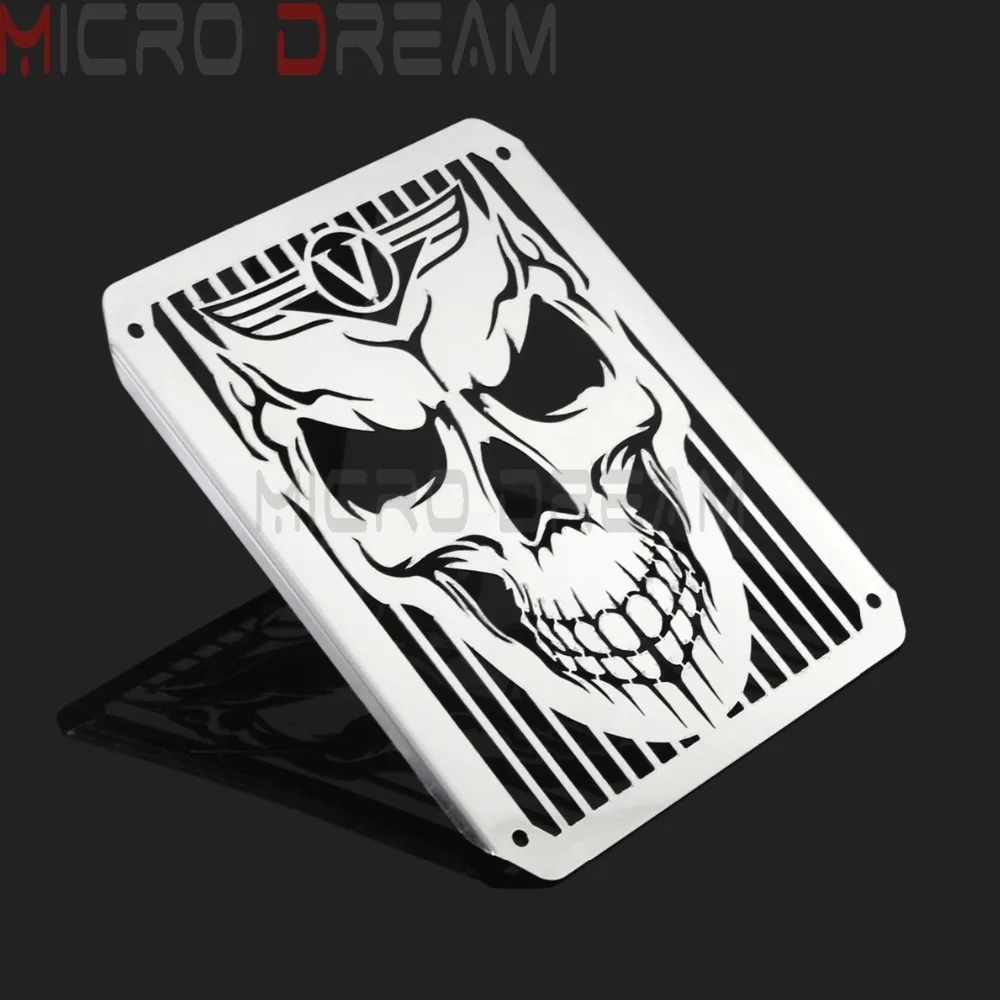 Skull Pattern Grill Motorcycle Radiator Cover Guard Stainless Steel Mesh For Kawasaki Vuclan VN400 VN800 All Years
Skull Pattern Grill Motorcycle Radiator Cover Guard Stainless Steel Mesh For Kawasaki Vuclan VN400 VN800 All Years