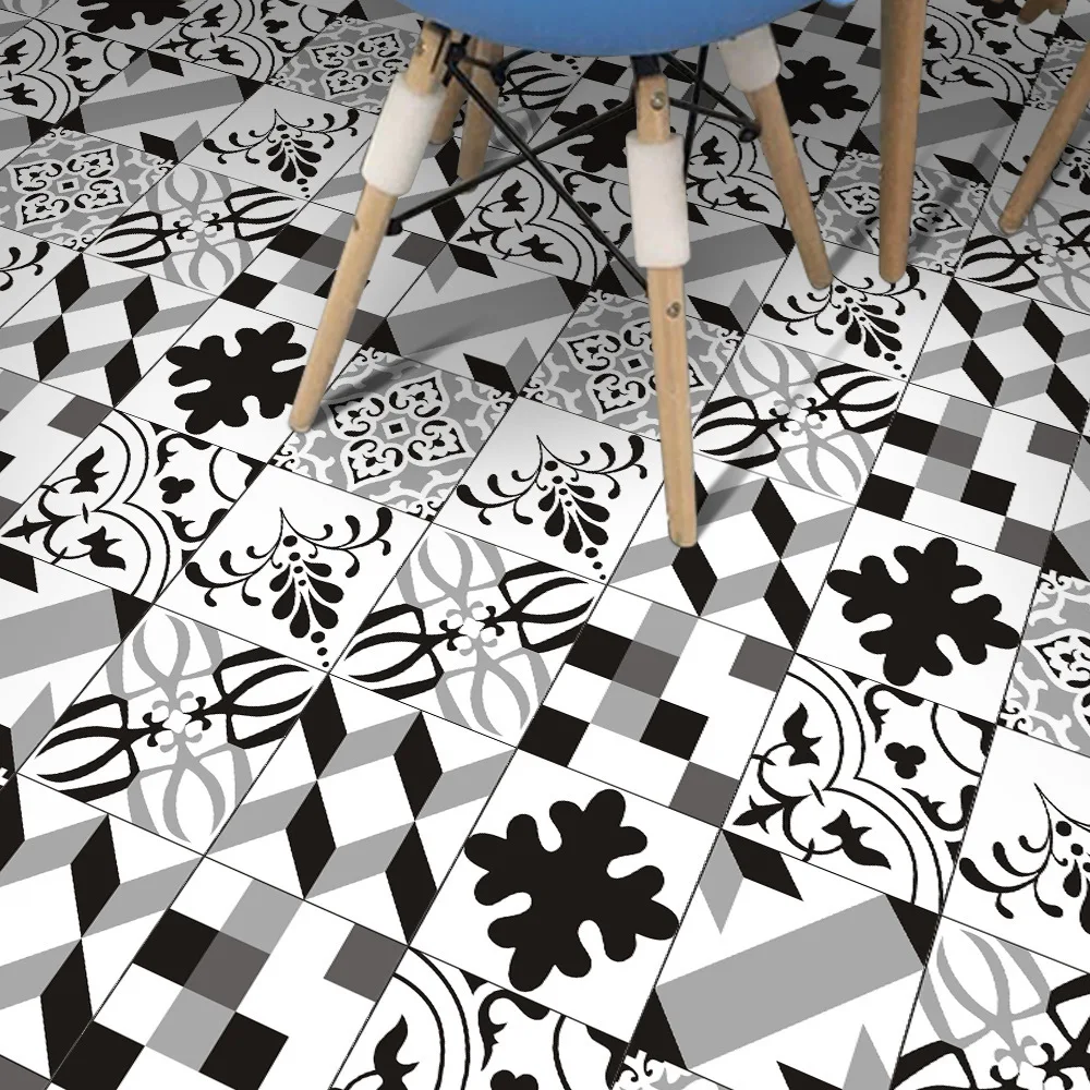25pcs/roll 20cmx20cm European Black White Tile Stickers For Bathroom Kitchen PVC Self Adhesive Waterproof Floor Decoration Decal
25pcs/roll 20cmx20cm European Black White Tile Stickers For Bathroom Kitchen PVC Self Adhesive Waterproof Floor Decoration Decal