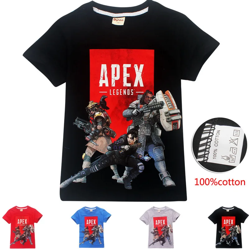 2019 NEW Apex Legends T Shirt Game Logo Print Tee Black 100% Cotton Short Sleeve Summer Tops boys
2019 NEW Apex Legends T Shirt Game Logo Print Tee Black 100% Cotton Short Sleeve Summer Tops boys
