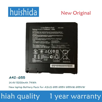 14.4 V 74Wh A42-G55 New original laptop battery for Asus G55V G55VM G55VW G55 5200 mAh series
14.4 V 74Wh A42-G55 New original laptop battery for Asus G55V G55VM G55VW G55 5200 mAh series