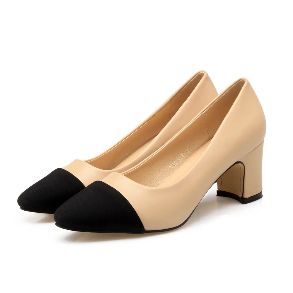 Ladies Square toe loafer summer chunky pumps women mixed color shallow work shoes famous brand high heels two-tone sandals femme
Ladies Square toe loafer summer chunky pumps women mixed color shallow work shoes famous brand high heels two-tone sandals femme