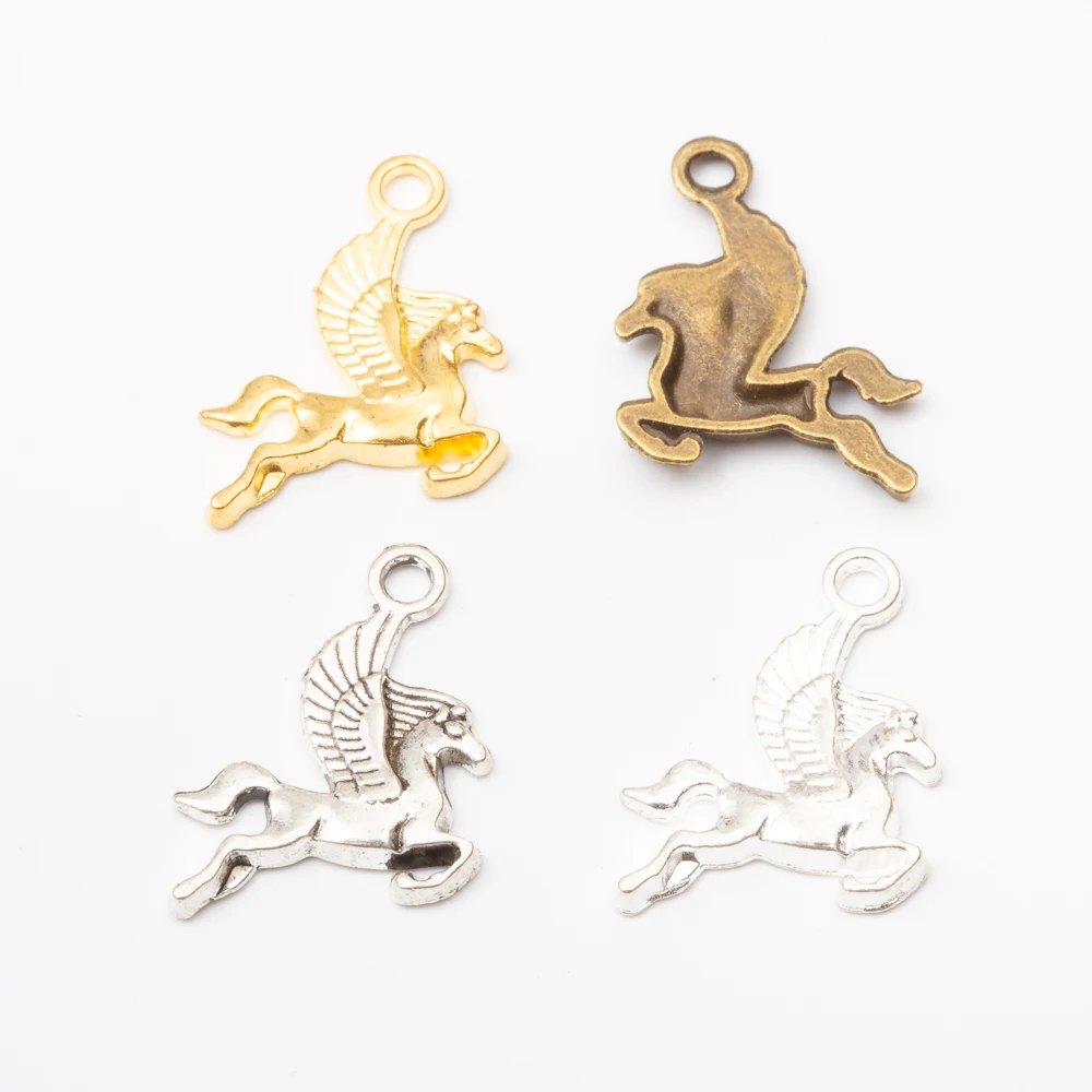 

40pcs wholesale zinc alloy Animal Pegasus horse Charms for Jewelry Making 5763