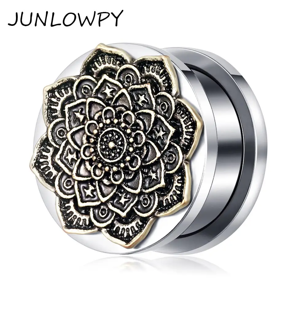 JUNLOWPY Copper Flower Fit Screw Tunnel Stainless Steel Piercing Plugs Earring Ear Expander Stretcher Gauges Body Jewelry 70pcs
JUNLOWPY Copper Flower Fit Screw Tunnel Stainless Steel Piercing Plugs Earring Ear Expander Stretcher Gauges Body Jewelry 70pcs