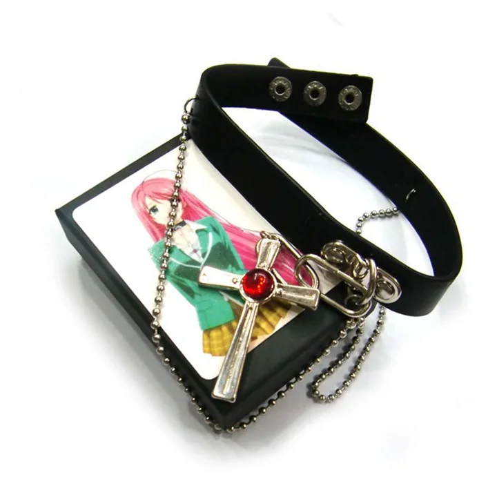 Anime Vampire Knight Akashiya Moka Necklace Neck Pendant Leather Metal Gothic Cross Cosplay Jewelry Collection Gift in Box
Anime Vampire Knight Akashiya Moka Necklace Neck Pendant Leather Metal Gothic Cross Cosplay Jewelry Collection Gift in Box