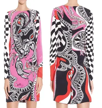 Women's European round neck long sleeve printed fashion the Cancer Star beautiful slim knitted elastic dress
Women's European round neck long sleeve printed fashion the Cancer Star beautiful slim knitted elastic dress