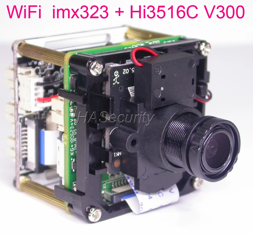 WiFi H.265 / H.264 1/2.9" Sony IMX323 CMOS + Hi3516C V300 CCTV IP camera PCB board module + M12 LENs + FPC Antenna
WiFi H.265 / H.264 1/2.9" Sony IMX323 CMOS + Hi3516C V300 CCTV IP camera PCB board module + M12 LENs + FPC Antenna