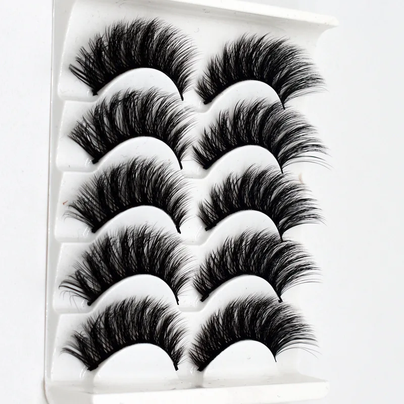 5 Pairs Luxurious Mink Hair False Eyelashes Thick Curled Full Strip Lashes Eyelash Extension Fashion Women Eyes Natural Makeup
5 Pairs Luxurious Mink Hair False Eyelashes Thick Curled Full Strip Lashes Eyelash Extension Fashion Women Eyes Natural Makeup