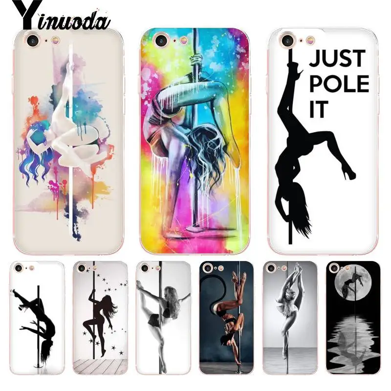 

Yinuoda For iphone 7 6 X Case Pole Dance Dancing Fitness Coque Shell Phone Case for iPhone 8 7 6 6S Plus X 10 5 5S SE 5C XS XR
