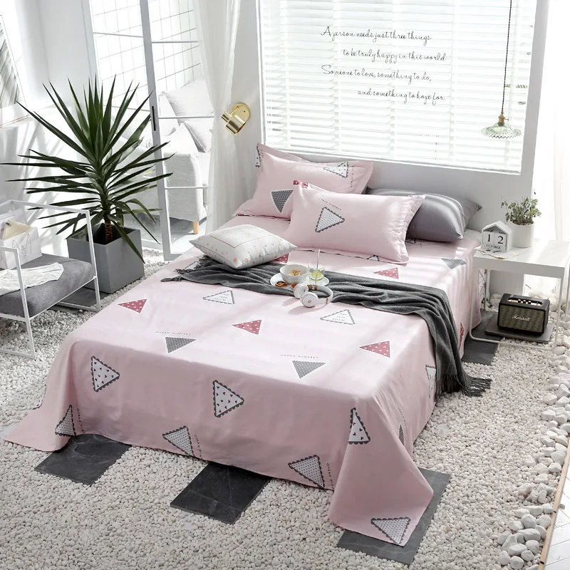 Cartoon Pink Colored Triangle Pattern Pillowcase Bed Linen Queen Size Mattress Covers Fitted Sheet Sets With Elastic For King
Cartoon Pink Colored Triangle Pattern Pillowcase Bed Linen Queen Size Mattress Covers Fitted Sheet Sets With Elastic For King