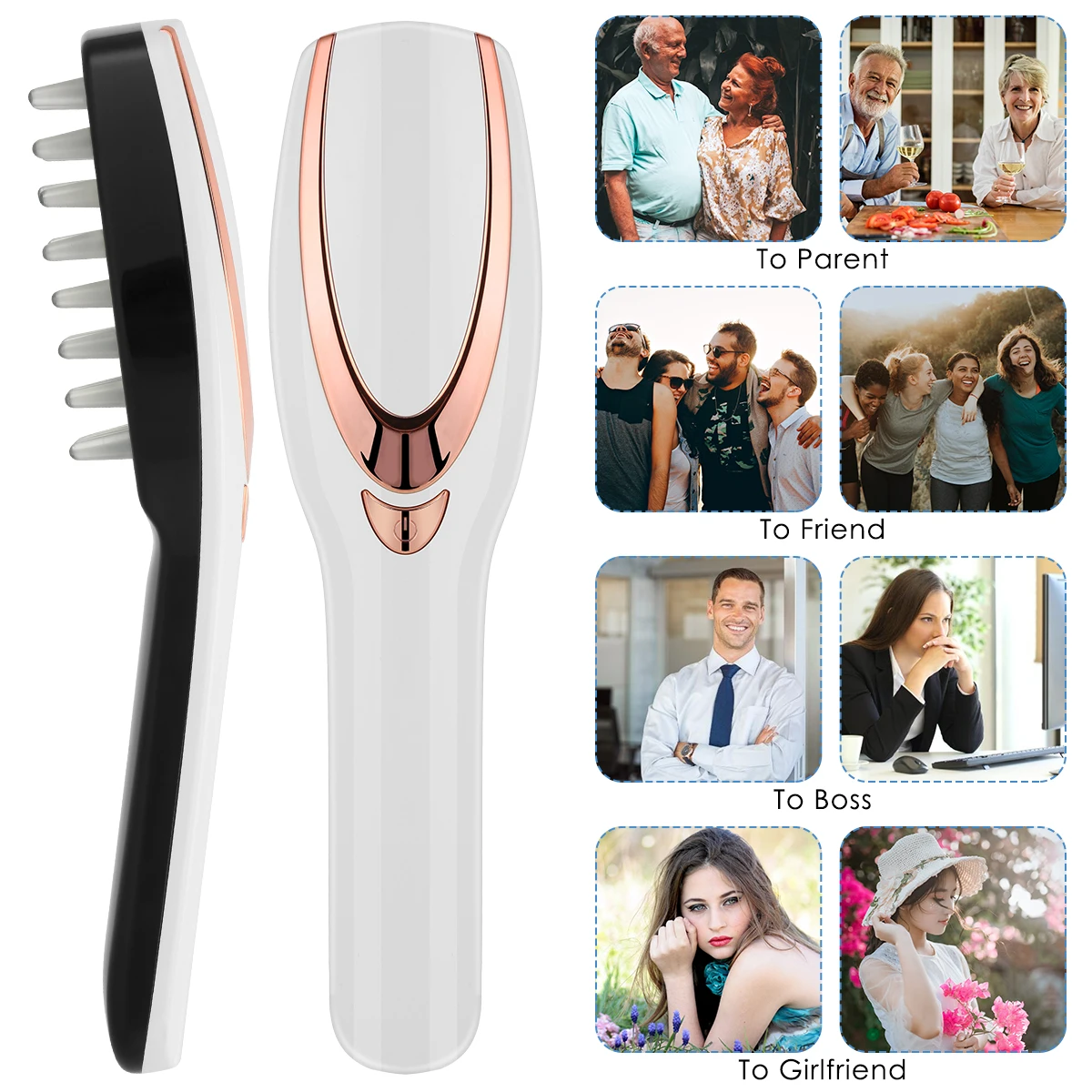 3-IN-1 USB Electric Ionic Hairbrush Rechargeable Anti Hair Loss Phototherapy Scalp Massager Comb Anti-static Straight Hair Comb
3-IN-1 USB Electric Ionic Hairbrush Rechargeable Anti Hair Loss Phototherapy Scalp Massager Comb Anti-static Straight Hair Comb