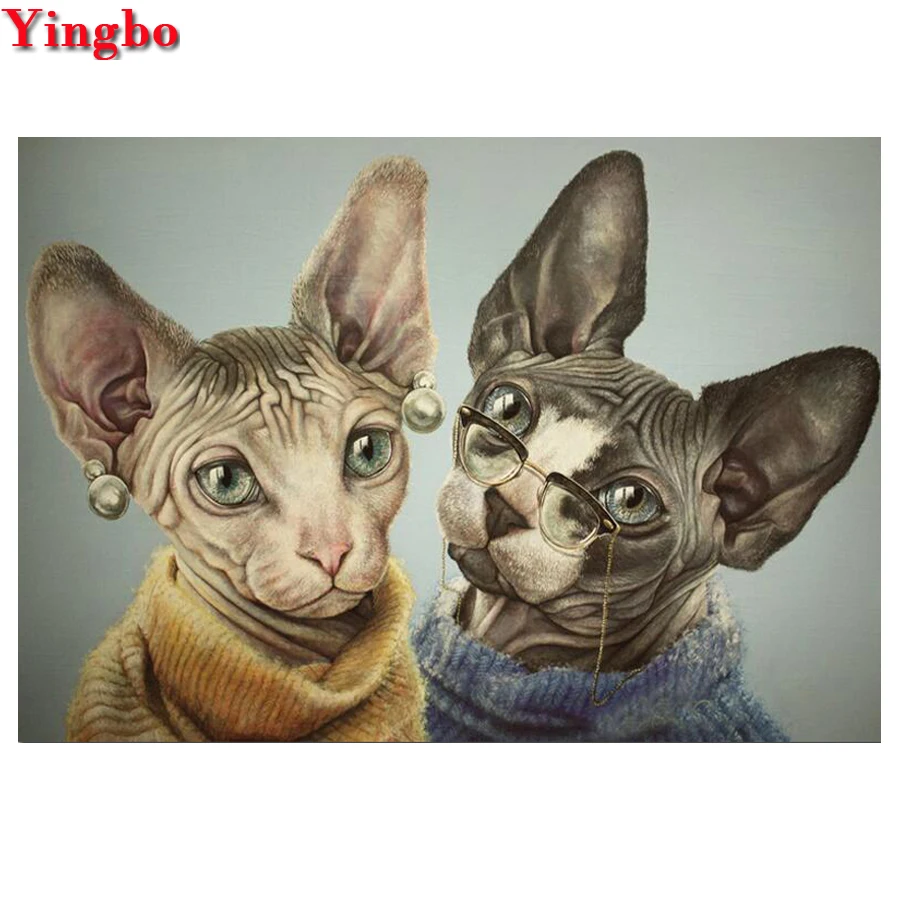 Rhinestones Embroidery Diamond animal cat 5D DIY Diamond Painting sphynx cats Cross Stitch Mosaic Handicrafts Home Decor Gift
Rhinestones Embroidery Diamond animal cat 5D DIY Diamond Painting sphynx cats Cross Stitch Mosaic Handicrafts Home Decor Gift