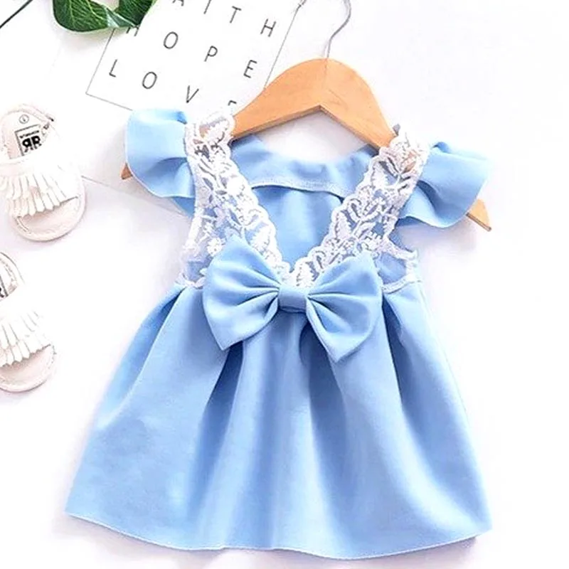 Girls Dress 2018 Summer Fashion New Baby Little Girls Clothing Small Flying Sleeves Lace Bow Backless Princess Dress
Girls Dress 2018 Summer Fashion New Baby Little Girls Clothing Small Flying Sleeves Lace Bow Backless Princess Dress