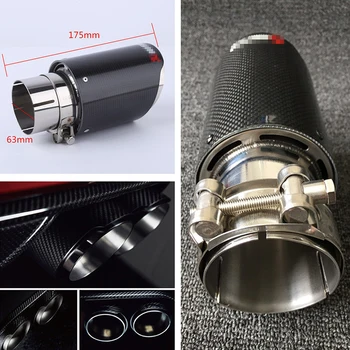 Car Exhaust Systems Light Carbon Fiber + Stainless Steel Muffler Tip Tail End 63mm 89mm Universal Modified Car Throat Tail Pipe
Car Exhaust Systems Light Carbon Fiber + Stainless Steel Muffler Tip Tail End 63mm 89mm Universal Modified Car Throat Tail Pipe
