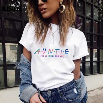 LUSLOS AUNTIE I'LL BE THERE FOR YOU Colorful Letter Print Women T Shirt Summer White Casual Hipster Femme Tshirt Super Soft Tees
LUSLOS AUNTIE I'LL BE THERE FOR YOU Colorful Letter Print Women T Shirt Summer White Casual Hipster Femme Tshirt Super Soft Tees