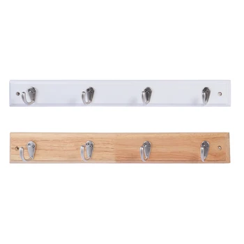 Wall Mounted Clothes RackSolid Wood 4 Hooks Wall-mounted Coat Hanger Multifunction Clothes Rack Household Supplies for Bedroom
Wall Mounted Clothes RackSolid Wood 4 Hooks Wall-mounted Coat Hanger Multifunction Clothes Rack Household Supplies for Bedroom