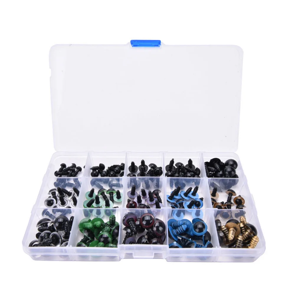 DIY Plastic Black Mix Color Safety Eyes for Teddy Bear 3D Animal Craft Puppet Doll Eyes Kids Toys Doll Accessories 150pcs 6-12mm
DIY Plastic Black Mix Color Safety Eyes for Teddy Bear 3D Animal Craft Puppet Doll Eyes Kids Toys Doll Accessories 150pcs 6-12mm