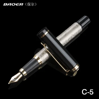 Luxury metal Pen 0.5mm Engraved pattern ink Fountain Pen Eight horse Baoer School Office Stationery Writing ink Pens
Luxury metal Pen 0.5mm Engraved pattern ink Fountain Pen Eight horse Baoer School Office Stationery Writing ink Pens
