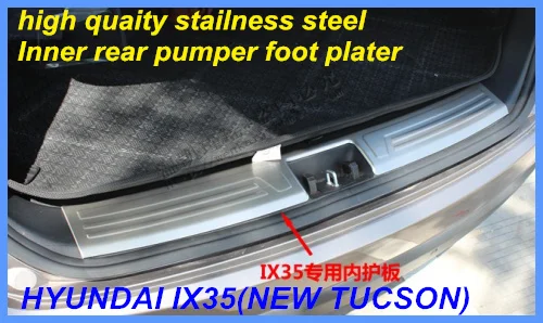 Higher star stailness steel car Rear trunk decoration scuff plate,protection sticker For HYUNDAI IX35/NEW TUCSON 2010-2013
Higher star stailness steel car Rear trunk decoration scuff plate,protection sticker For HYUNDAI IX35/NEW TUCSON 2010-2013