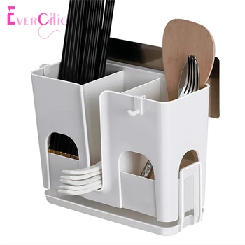 Kitchen Wall-mounted Chopsticks Cage Plastic Punch-free Self-contained Small Hook Tableware Storage Drain Rack
Kitchen Wall-mounted Chopsticks Cage Plastic Punch-free Self-contained Small Hook Tableware Storage Drain Rack