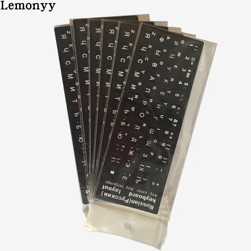 Standard Waterproof Russian Language Keyboard Stickers Layout with Button Letters Alphabet for Computer Keyboard Protective Film
Standard Waterproof Russian Language Keyboard Stickers Layout with Button Letters Alphabet for Computer Keyboard Protective Film