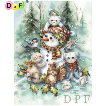 DPF diamond embroidery Snowman and small animal diamond painting cross stitch neendlework rhinestone home decor diamond mosaic
DPF diamond embroidery Snowman and small animal diamond painting cross stitch neendlework rhinestone home decor diamond mosaic