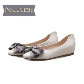 MLJUESE 2018 women flats patent leather black color soft flats spring comfortable bow-tied flats party wedding shoes size 33-43
MLJUESE 2018 women flats patent leather black color soft flats spring comfortable bow-tied flats party wedding shoes size 33-43
