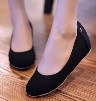 New Canvas Wedges Shoes Women Height Lncreasing Flat Shoes For Women Round Toe Slip On Ballet Loafer Work Shoes Zapatos Mujer
New Canvas Wedges Shoes Women Height Lncreasing Flat Shoes For Women Round Toe Slip On Ballet Loafer Work Shoes Zapatos Mujer