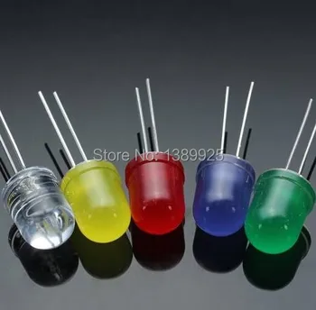 Free Shipping 100Pcs F10 10MM 5 Colors LED Diode Red White Yellow Green Blue
Free Shipping 100Pcs F10 10MM 5 Colors LED Diode Red White Yellow Green Blue