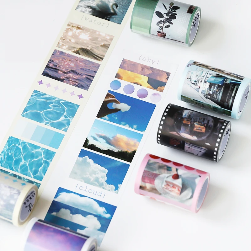 65MM wide Nordic INS Style Strawberry/retro film/sky/plant decoration washi Tape DIY Diary masking tape With release paper
65MM wide Nordic INS Style Strawberry/retro film/sky/plant decoration washi Tape DIY Diary masking tape With release paper