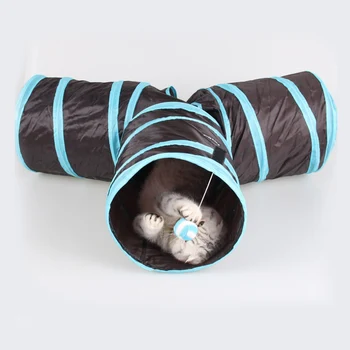 Cat passageway puzzle cat toy barrel hedgehog rabbit toy Pet cat ring paper three way tunnel can be folded into .
Cat passageway puzzle cat toy barrel hedgehog rabbit toy Pet cat ring paper three way tunnel can be folded into .