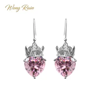 Wong Rain 925 Sterling Silver Heart Sapphire Ruby Gemstone Long Drop Dangle Hook Wedding Engagement Party Earrings Wholesale
Wong Rain 925 Sterling Silver Heart Sapphire Ruby Gemstone Long Drop Dangle Hook Wedding Engagement Party Earrings Wholesale