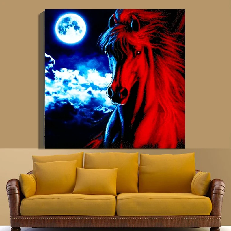 DIY Rhinestone plastic crafts painting diamond Ice and fire horses to success crystal square diamond painting full diamond
DIY Rhinestone plastic crafts painting diamond Ice and fire horses to success crystal square diamond painting full diamond