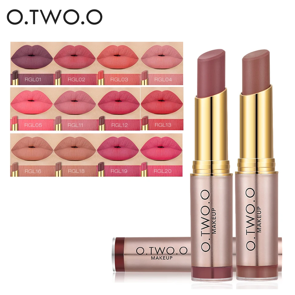O.TWO.O Brand Waterproof Matte Lipstick Velvet Lips Tattoo 12 Colors Sexy Nude Color Pigments Matte Lip Gloss Tint Makeup
O.TWO.O Brand Waterproof Matte Lipstick Velvet Lips Tattoo 12 Colors Sexy Nude Color Pigments Matte Lip Gloss Tint Makeup