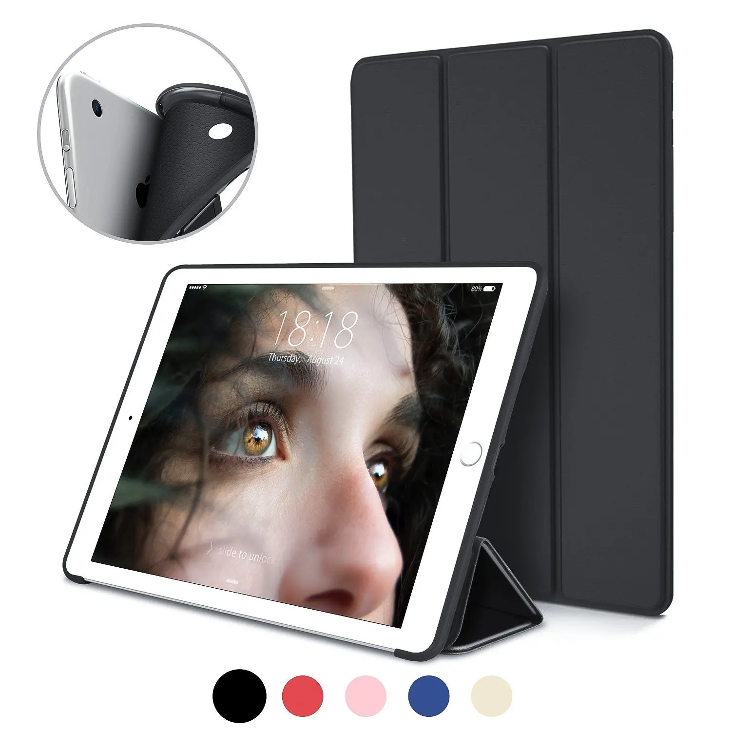 For iPad Air Case, Slim Pu Leather Silicone Soft Back Smart Cover Sturdy Stand Auto Sleep Wake Up for iPad air A1474 A1475 A1476
For iPad Air Case, Slim Pu Leather Silicone Soft Back Smart Cover Sturdy Stand Auto Sleep Wake Up for iPad air A1474 A1475 A1476