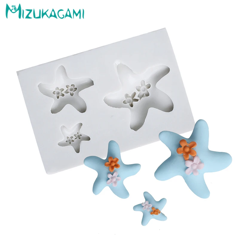 Ocean Series Star Shape Chocolate Silicone Mold Fondant Cake Decorating Tools DIY Kitchen Baking MJ-02138 | Дом и сад