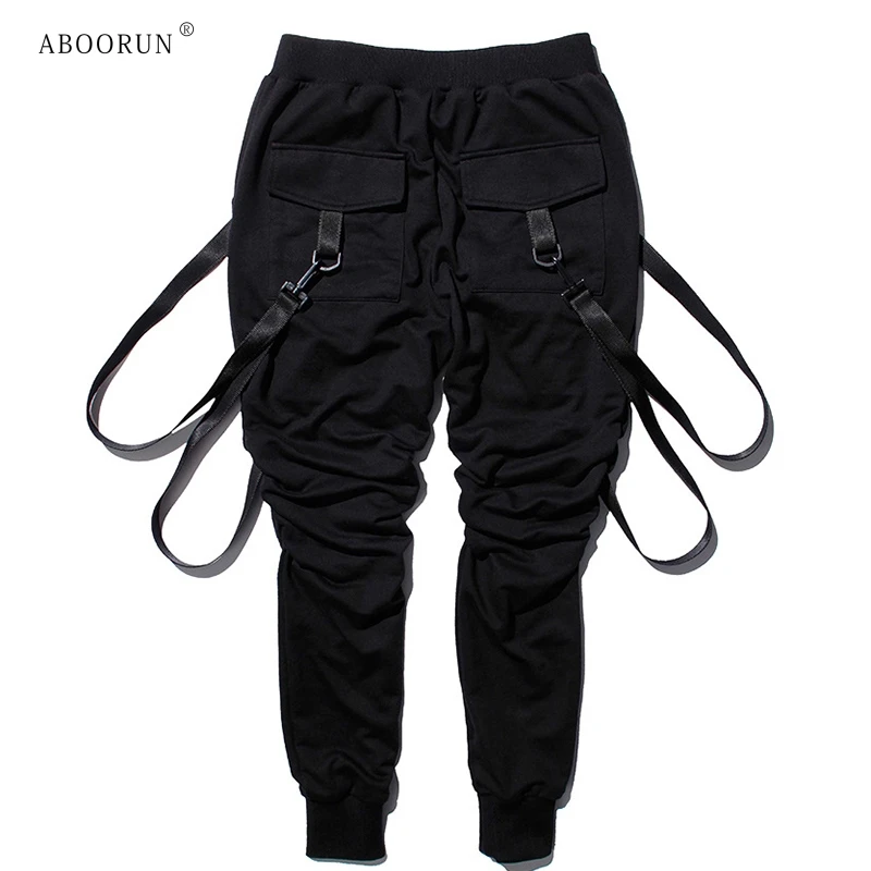 ABOORUN Men's Hip Hop Jogger Pants Fashion Ribbons Harem Pants Loose Elastic Sportwear Pencil pants for Male x2570
ABOORUN Men's Hip Hop Jogger Pants Fashion Ribbons Harem Pants Loose Elastic Sportwear Pencil pants for Male x2570
