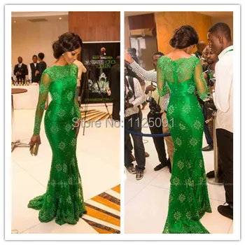New Arrival Red Carpet Miss Nigeria Mermaid Green Lace Celebrity Dress Elegant Long Sleeves Evening Dresses Custom Made
New Arrival Red Carpet Miss Nigeria Mermaid Green Lace Celebrity Dress Elegant Long Sleeves Evening Dresses Custom Made