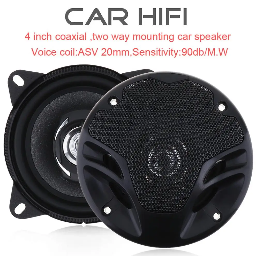 2pcs 4 Inch Car HiFi Coaxial Speaker Vehicle Loudspeaker Door Auto Audio Music Stereo Full Range Frequency Loud Speakers
2pcs 4 Inch Car HiFi Coaxial Speaker Vehicle Loudspeaker Door Auto Audio Music Stereo Full Range Frequency Loud Speakers