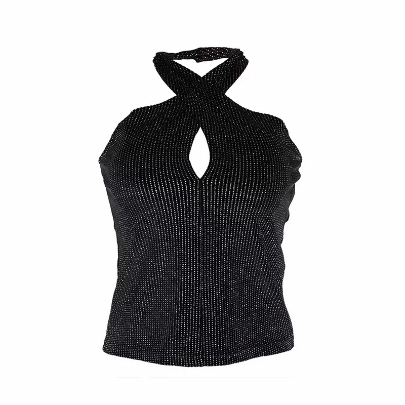 2019 Summer women summer off shoulder bling bling velvet crop Top sleeveless Bustier Women Sexy cross Hang neck Tube Tank Tops
2019 Summer women summer off shoulder bling bling velvet crop Top sleeveless Bustier Women Sexy cross Hang neck Tube Tank Tops