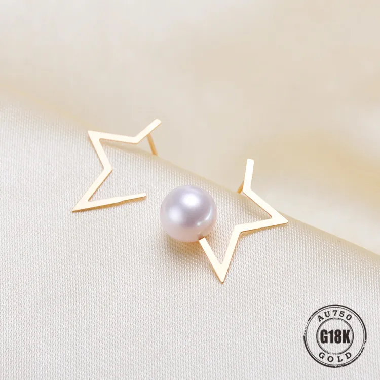 Luxury genuine 18k gold jewelry for women top quality yellow gold earrings Fit Half Hole Pearl DIY Accessories
Luxury genuine 18k gold jewelry for women top quality yellow gold earrings Fit Half Hole Pearl DIY Accessories