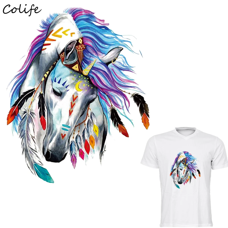 Iron Patches For Clothing Colorful Horse New Design Washable Clothes Decoration Print On T-Shirt Sticker Patches 19x23cm
Iron Patches For Clothing Colorful Horse New Design Washable Clothes Decoration Print On T-Shirt Sticker Patches 19x23cm