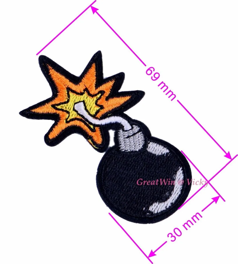 Iron On Bomb Patches Embroideried Grenade Patch Sew On Arm Appliques DIY New Garment Motifs For Boys
Iron On Bomb Patches Embroideried Grenade Patch Sew On Arm Appliques DIY New Garment Motifs For Boys