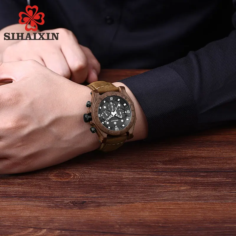 leather wood watch men (11)