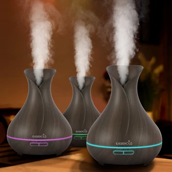 EASEHOLD 400ml Aroma Essential Oil Diffuser Ultrasonic Air Humidifier With Wood Grain 7 Color Changing LED Lights Electric Work
EASEHOLD 400ml Aroma Essential Oil Diffuser Ultrasonic Air Humidifier With Wood Grain 7 Color Changing LED Lights Electric Work